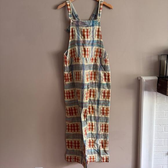 Ace & Jig Pants - ❌SOLD❌ ace&jig Plaid Jumpsuit Overalls Organic Cotton Size Small